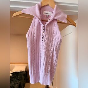 Heartloom Blush Ribbed Knit Top